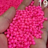 50 gramas bolinhas 4mm rosa pink